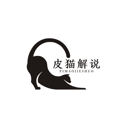 皮猫解说logo设计