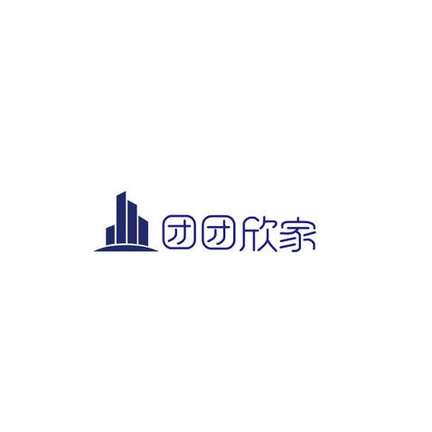 团团欣家logo设计