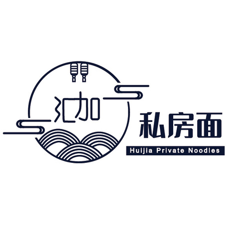 汇加私房面logo设计