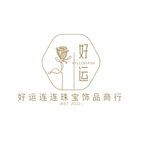 好运连连珠宝饰品商行logo设计