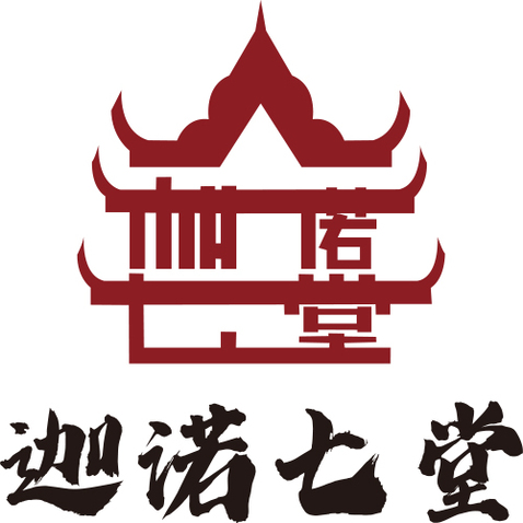 迦诺七堂logo设计