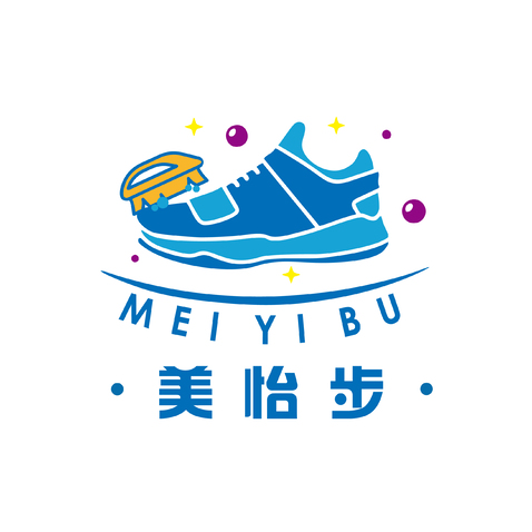 美怡步洗鞋logo设计