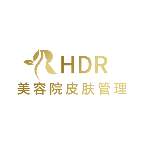 HDR美容院logo设计