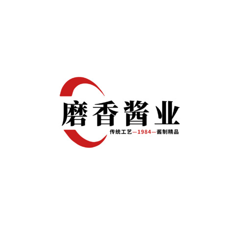 磨香酱业logo设计