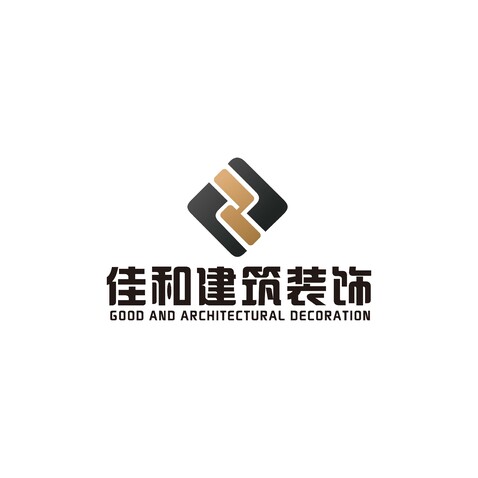 佳和建筑装饰logo设计