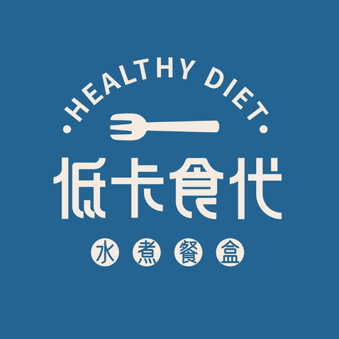 低卡食代logo设计