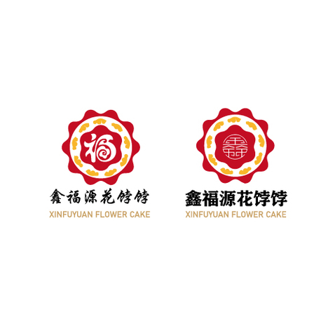 鑫福源花裹裹logo设计