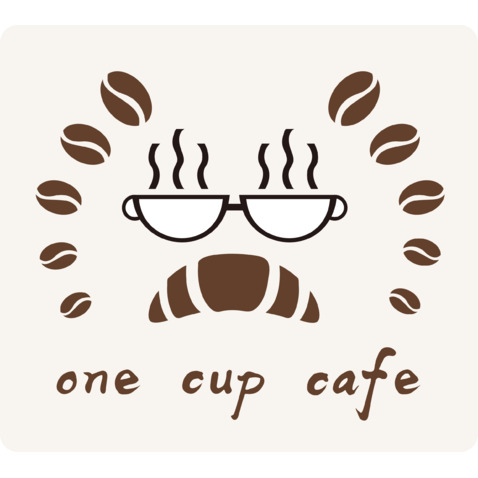 One Cup Cafelogo设计