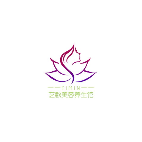 艺敏美容养生馆logo设计