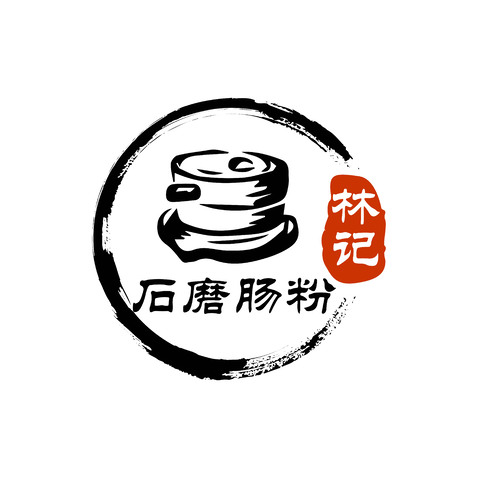 石磨肠粉logo设计