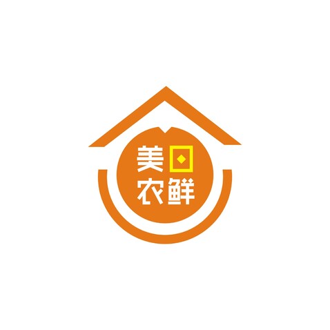 美日农鲜logo设计