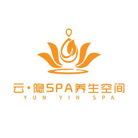 云·隐SPA养生空间logo设计