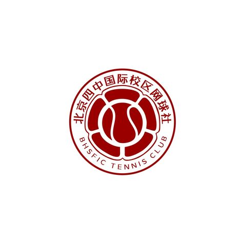 北京四中国际校区网球社logo设计