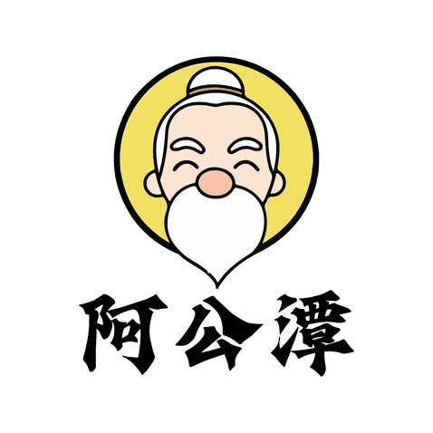 阿公谭logo设计