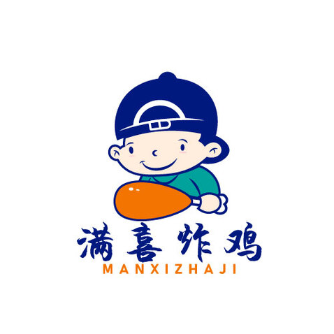 满喜炸鸡logo设计