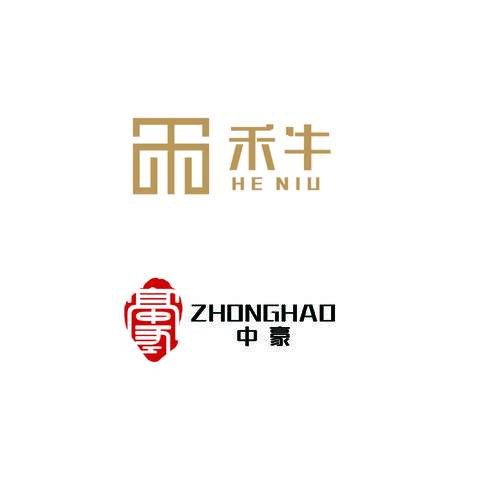 禾牛 中豪logo设计