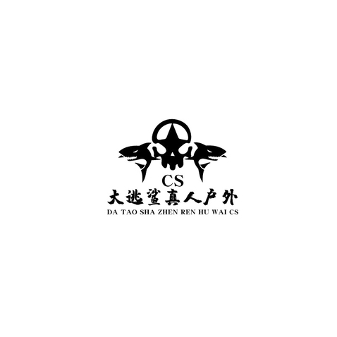 大逃鲨logo设计