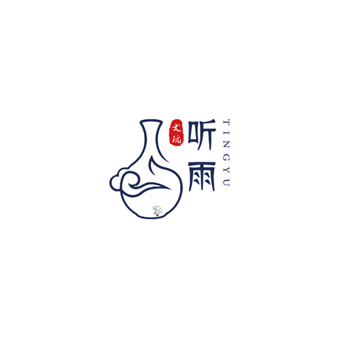 听雨logo设计