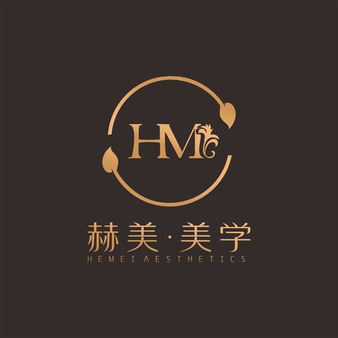 赫美美学logo设计