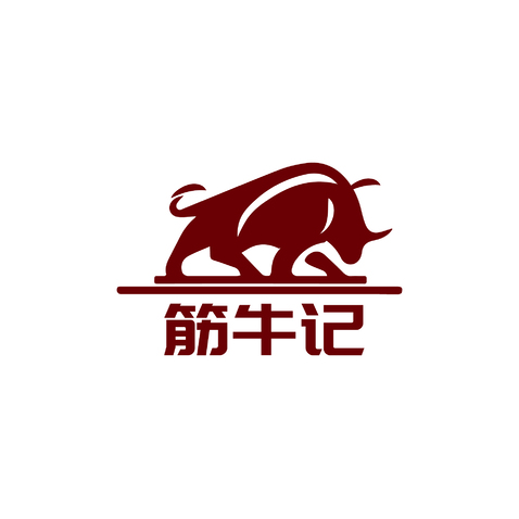 筋牛记logo设计