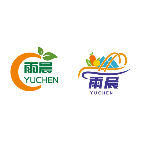 雨晨一号鲜果logo设计