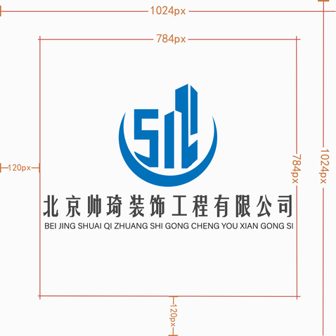 北京帅琦装饰工程有限公司logo设计