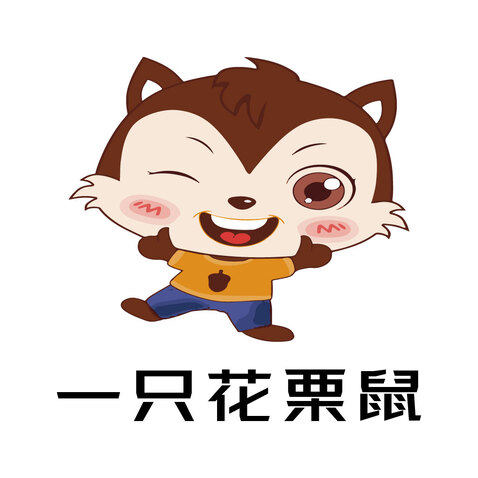 一只花栗鼠logo设计