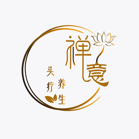 禅意头疗logo设计