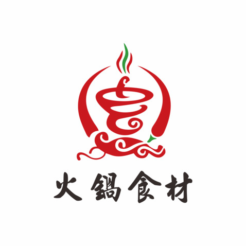 火锅食材logo设计