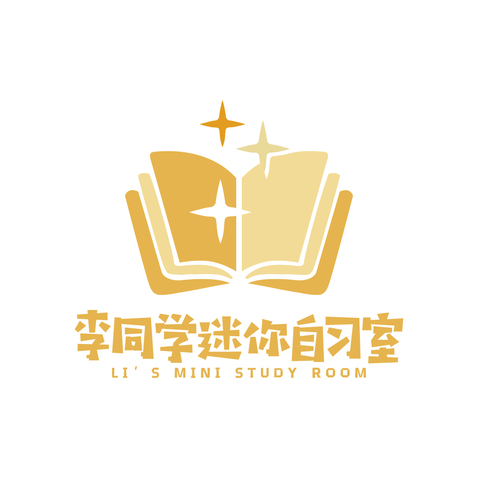 李同学迷你自习室logo设计