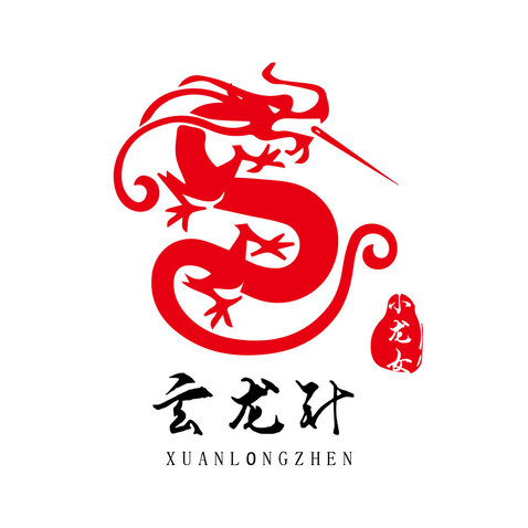 玄龙针logo设计