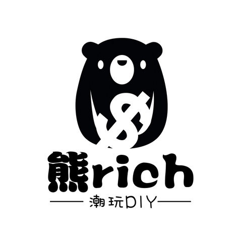 熊rich潮玩DIYlogo设计