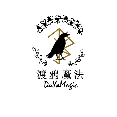 渡鸦魔法logo设计