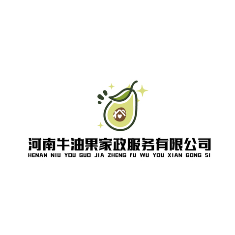 牛油果家政logo设计