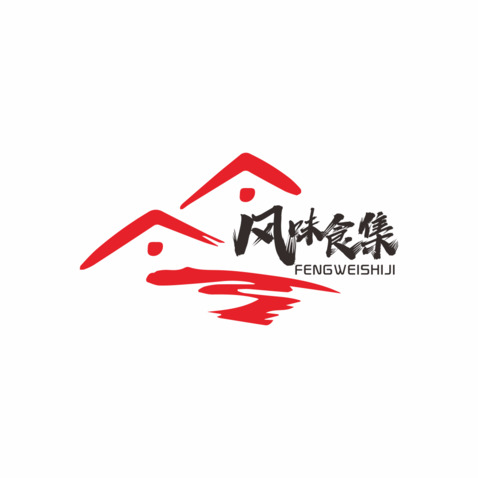 风味食集logo设计