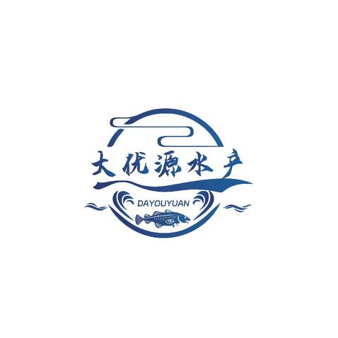 大优水产logo设计