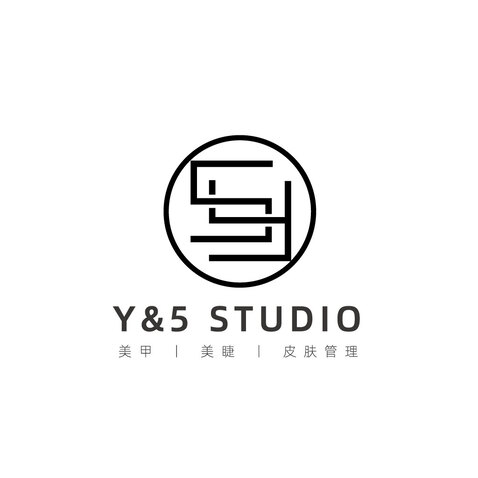 Y&amp;5美甲美睫皮肤管理logo设计