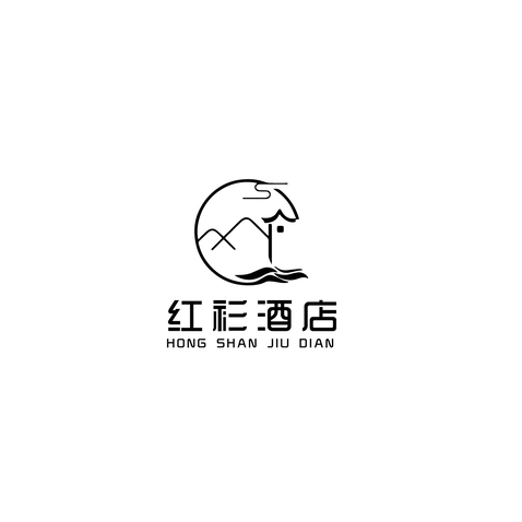 红衫酒店logo设计