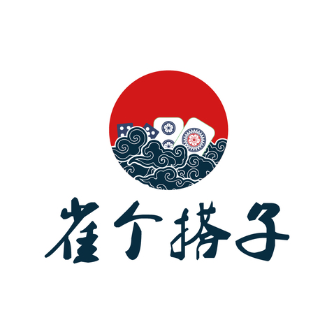 雀个搭子logo设计