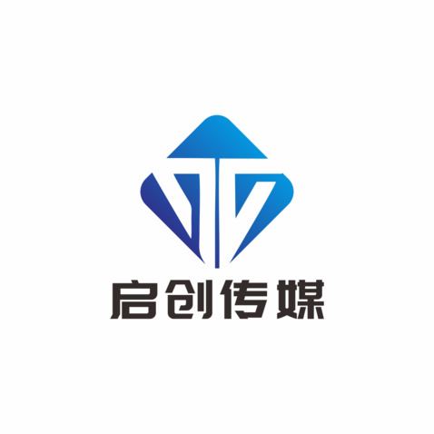 启创传媒logo设计