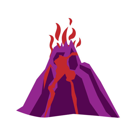 火山logo设计