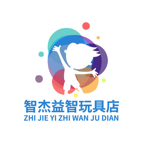 智杰益智玩具店logo设计