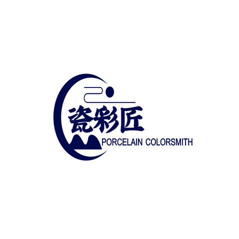 瓷彩匠logo设计