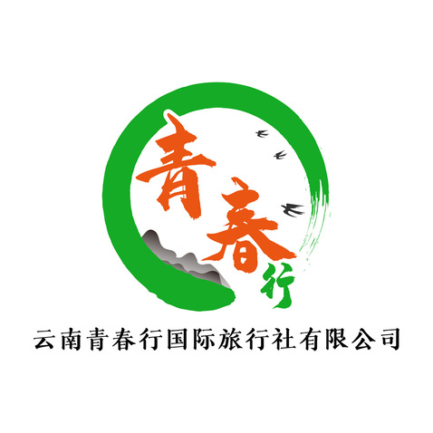 云南青春行国际旅行社有限公司logo设计