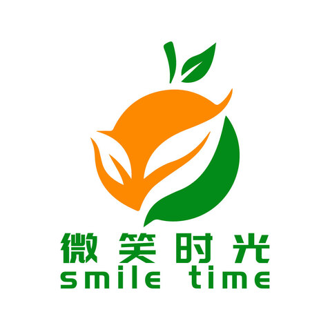 微笑时光logo设计