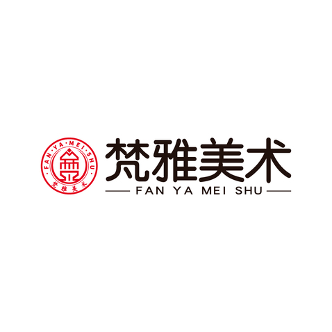 梵雅美术logo设计