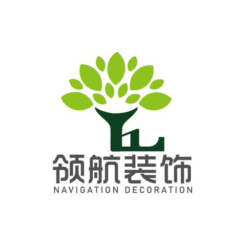 领航装饰logo设计