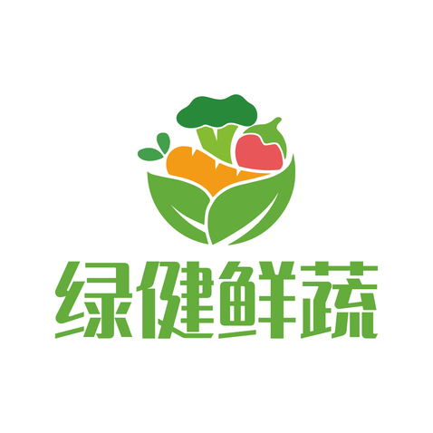 绿健鲜蔬logo设计