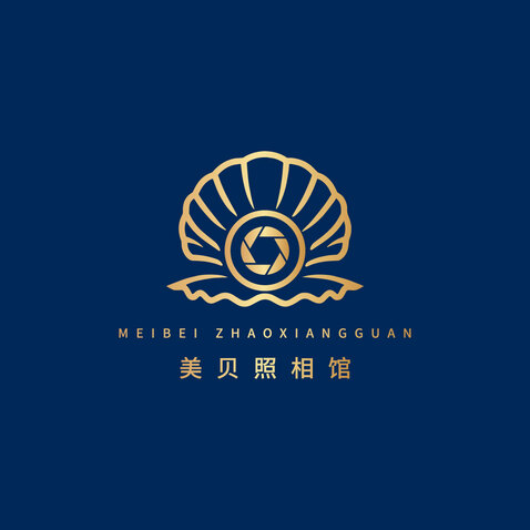 美贝照相馆logo设计