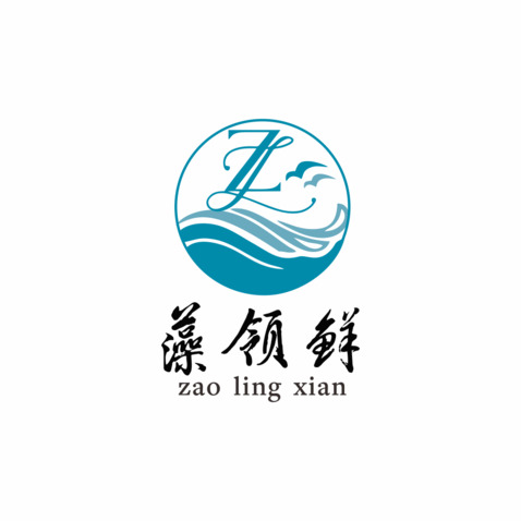 藻领鲜logo设计